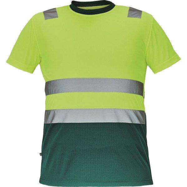 Cerva Férfi fényvisszaverő póló MONZON - Sárga / zöld | 3XL