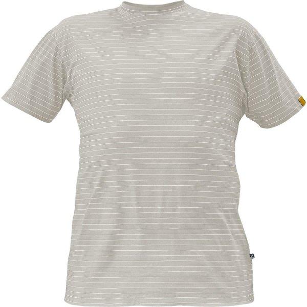 Cerva Antisztatikus rövid ujjú póló NOYO ESD - Szürke | 2XL