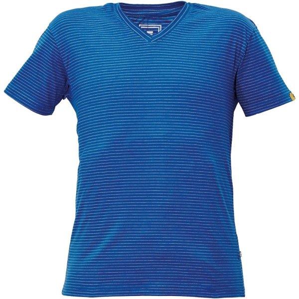 Cerva Antisztatikus rövid ujjú galléros póló V nyakkal NOYO ESD -
Királykék | 4XL