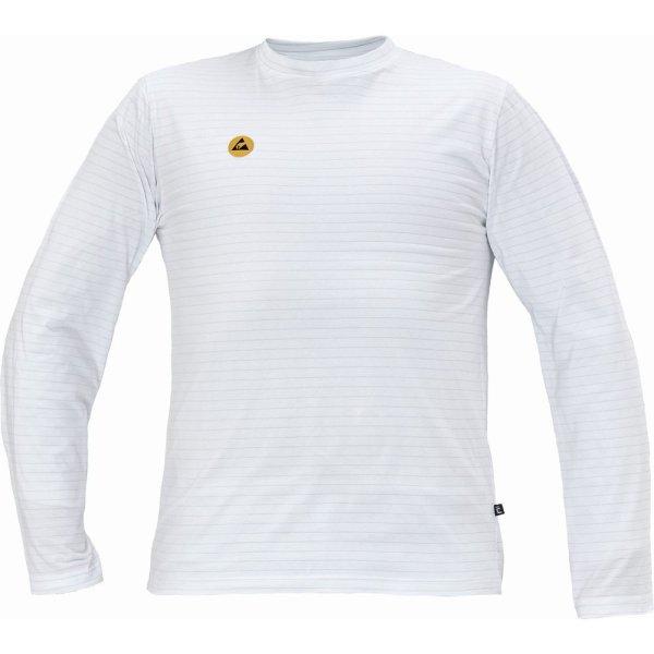 Cerva Antisztatikus hosszú ujjú póló NOYO ESD - Fehér | 2XL