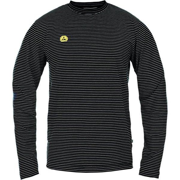 Cerva Antisztatikus hosszú ujjú póló NOYO ESD - Fekete | 2XL