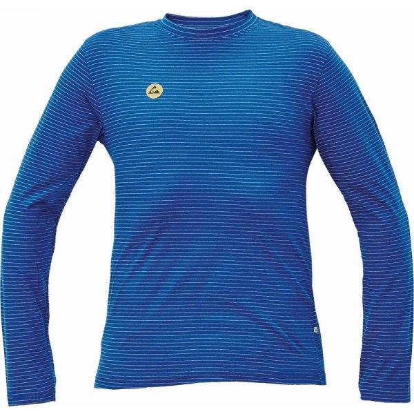Cerva Antisztatikus hosszú ujjú póló NOYO ESD - Királykék | 3XL