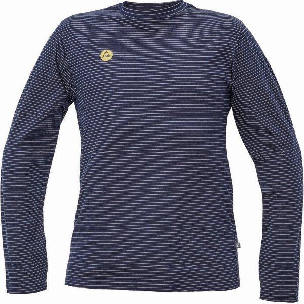 Cerva Antisztatikus hosszú ujjú póló NOYO ESD - Sötétkék | 2XL
