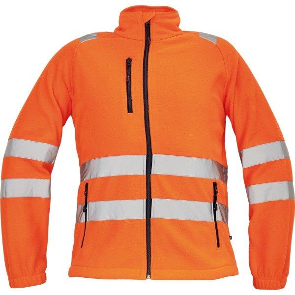 Cerva Férfi fényvisszaverő cipzáras gyapjú pulóver ALMERIA - Narancssárga
| 3XL