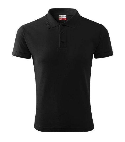 MALFINI Férfi galléros póló Reserve - Fekete | 3XL