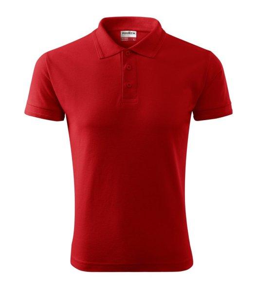 MALFINI Férfi galléros póló Reserve - Piros | 3XL