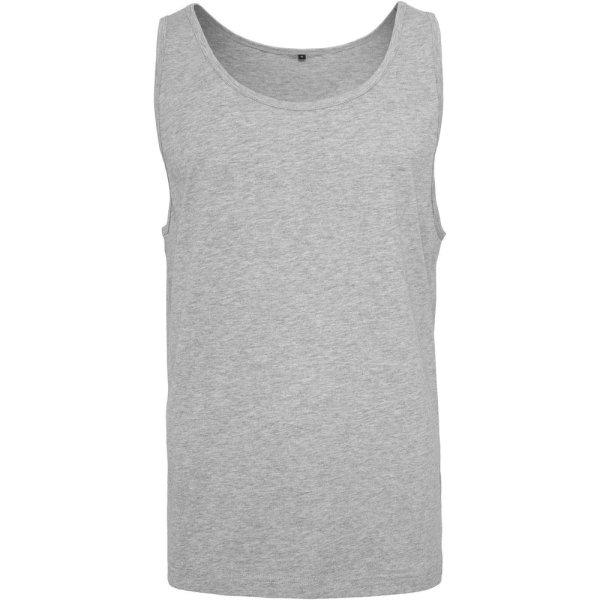 Build Your Brand Férfi ujjatlan trikó - Szürke melírozott | 3XL