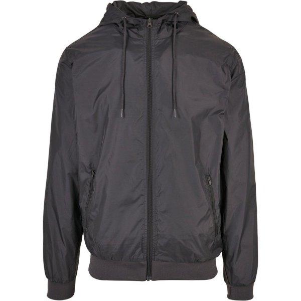 Build Your Brand Férfi széldzseki - Sötétszürke / sötétszürke | 4XL