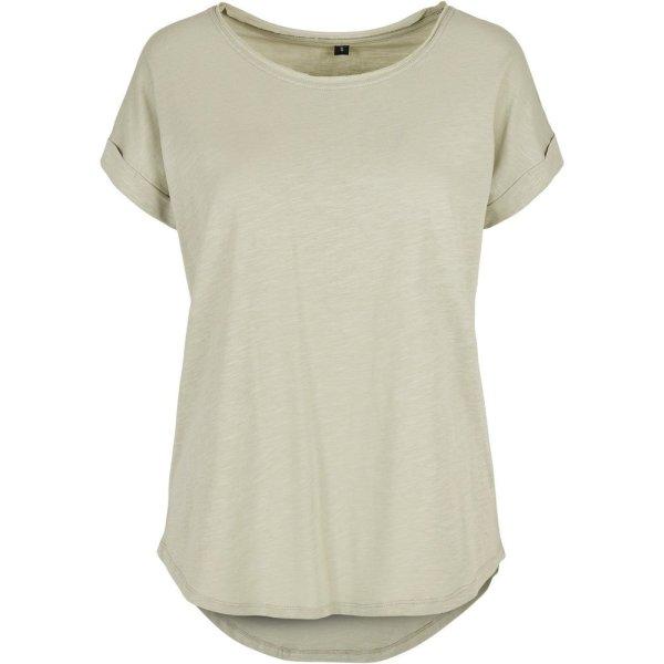 Build Your Brand Női póló hosszított hátsó résszel - Halvány
zsályaszín | 4XL