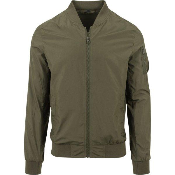 Build Your Brand Könnyű férfi bomber - Sötét olív | 2XL