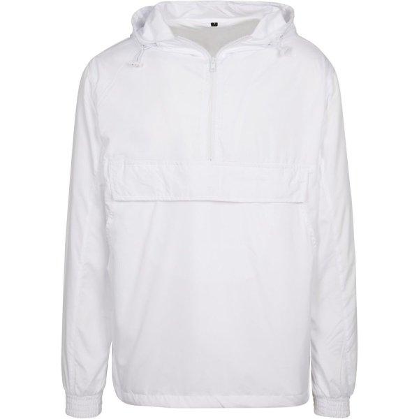 Build Your Brand Belebújós férfi dzseki - Fehér | 2XL