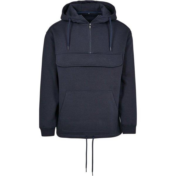 Build Your Brand Belebújós férfi pulóver - Tengerészkék | 3XL