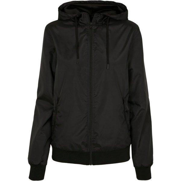 Build Your Brand Női széldzseki - Fekete / fekete | 3XL