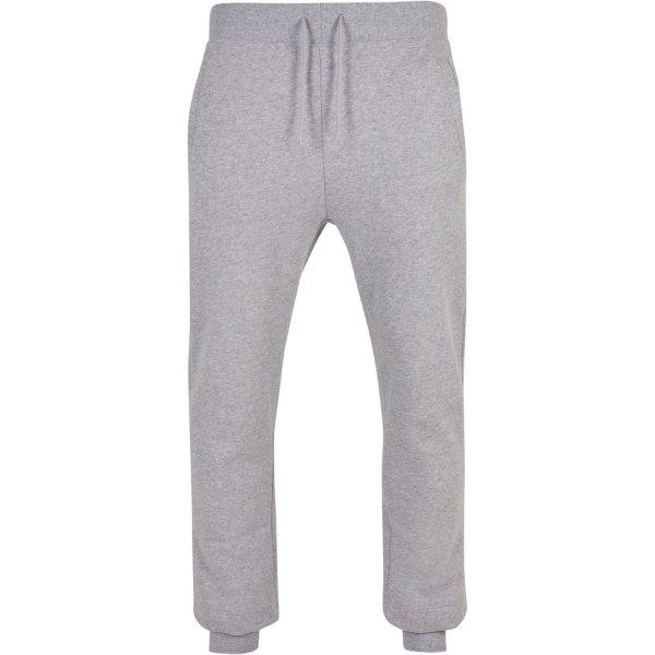 Build Your Brand Férfi biopamut melegítőnadrág - Szürke melírozott | 4XL