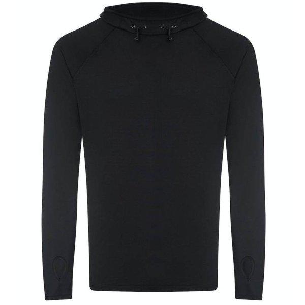 Just Cool Férfi kapucnis pulóver magas gallérral Cool - Fekete | 2XL