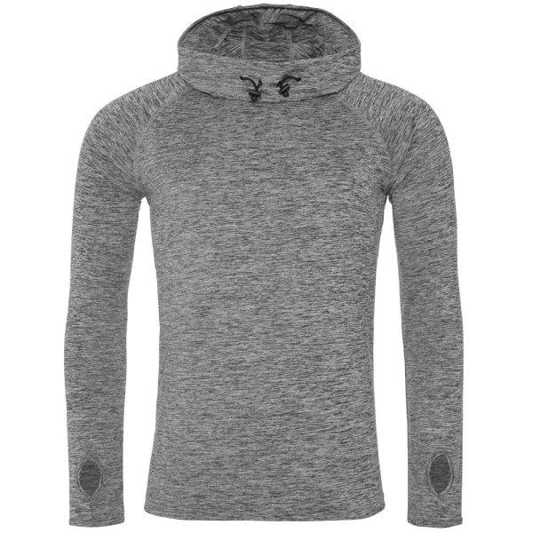 Just Cool Férfi kapucnis pulóver magas gallérral Cool - Szürke melírozott |
2XL