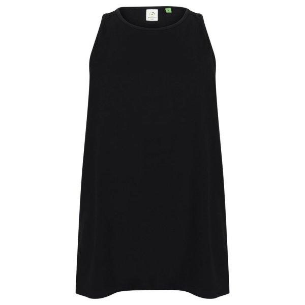 Tombo Női felső hasítékkal a hátán - Fekete | 2XL