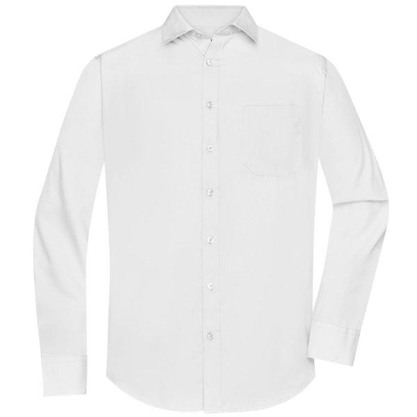 James & Nicholson (Daiber) Férfi hosszú ujjú ing JN678 - Fehér | 4XL