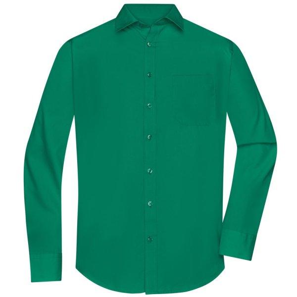 James & Nicholson (Daiber) Férfi hosszú ujjú ing JN678 - Írzöld | 4XL