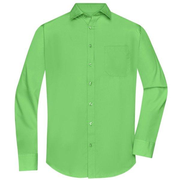 James & Nicholson (Daiber) Férfi hosszú ujjú ing JN678 - Limezöld | 3XL