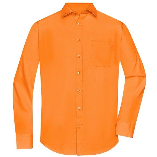 James & Nicholson (Daiber) Férfi hosszú ujjú ing JN678 - Narancssárga | 2XL