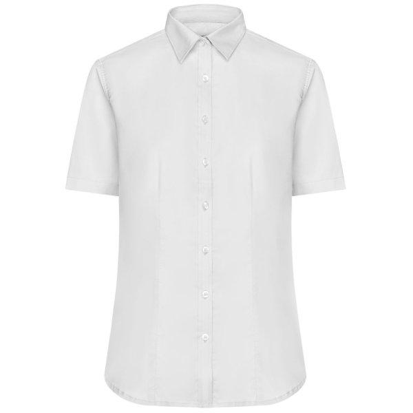 James & Nicholson (Daiber) Rövid ujjú női ing JN683 - Fehér | 2XL