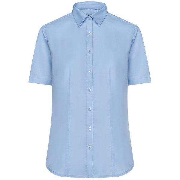 James & Nicholson (Daiber) Rövid ujjú női ing JN683 - Világoskék | 3XL