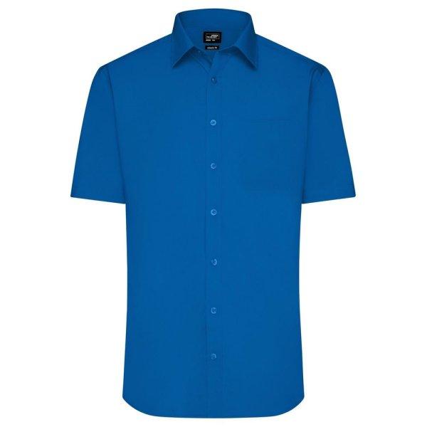 James & Nicholson (Daiber) Férfi rövid ujjú ing JN680 - Királykék | 3XL