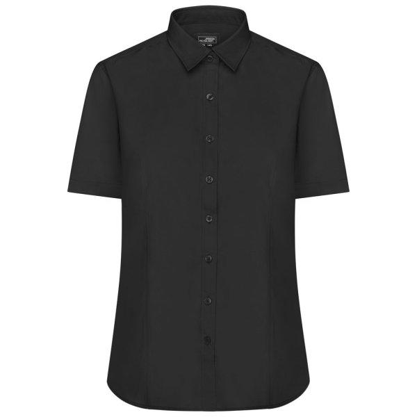 James & Nicholson (Daiber) Női rövid ujjú ing JN679 - Fekete | 2XL