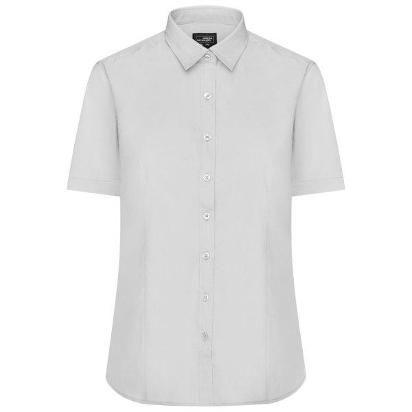 James & Nicholson (Daiber) Női rövid ujjú ing JN679 - Világos szürke | 3XL