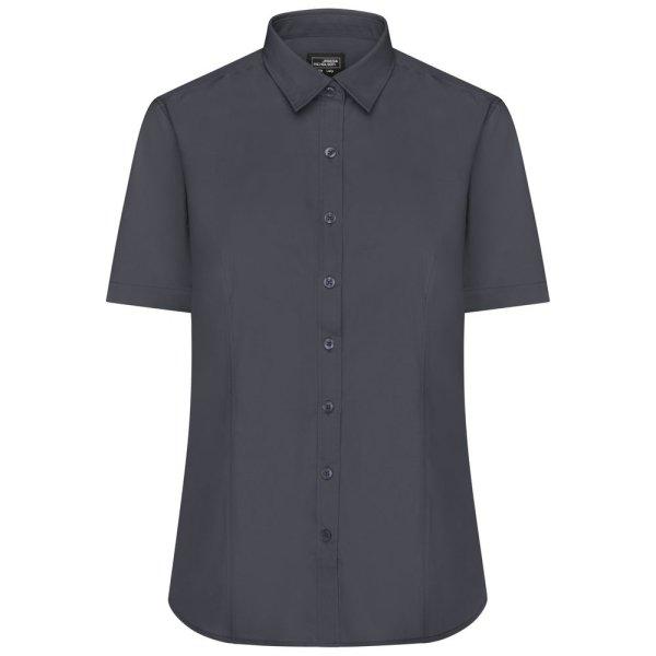 James & Nicholson (Daiber) Női rövid ujjú ing JN679 - Sötétszürke | 3XL