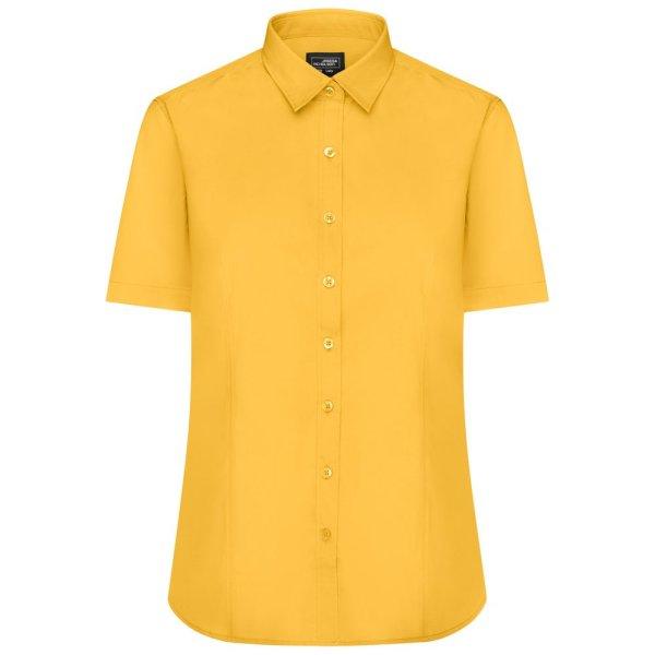 James & Nicholson (Daiber) Női rövid ujjú ing JN679 - Sárga | 2XL