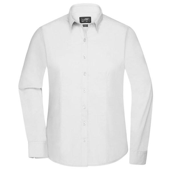 James & Nicholson (Daiber) Női hosszú ujjú ing JN677 - Fehér | 2XL