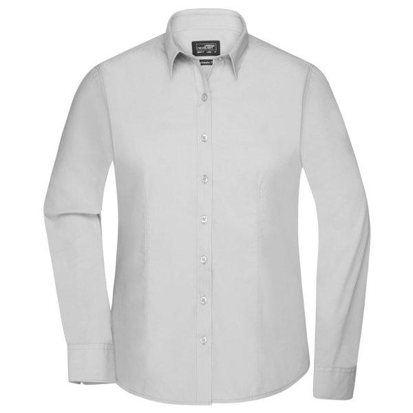 James & Nicholson (Daiber) Női hosszú ujjú ing JN677 - Világos szürke | 2XL