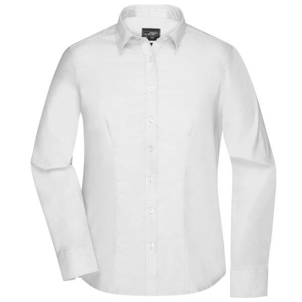 James & Nicholson (Daiber) Hosszú ujjú női ing JN681 - Fehér | 3XL