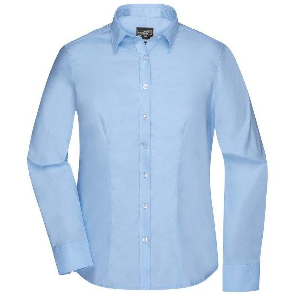 James & Nicholson (Daiber) Hosszú ujjú női ing JN681 - Világoskék | 3XL