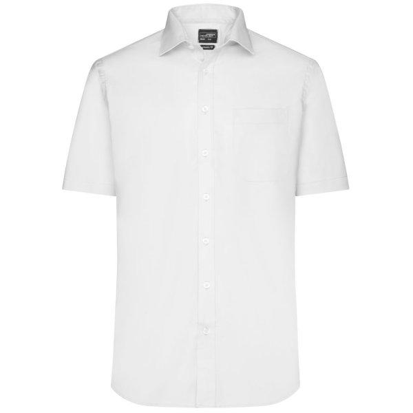 James & Nicholson (Daiber) Rövid ujjú férfi ing JN684 - Fehér | 2XL