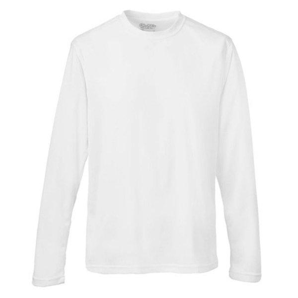 Just Cool Hosszú ujjú férfi sportpóló Cool T - Sarkvidéki fehér | 2XL