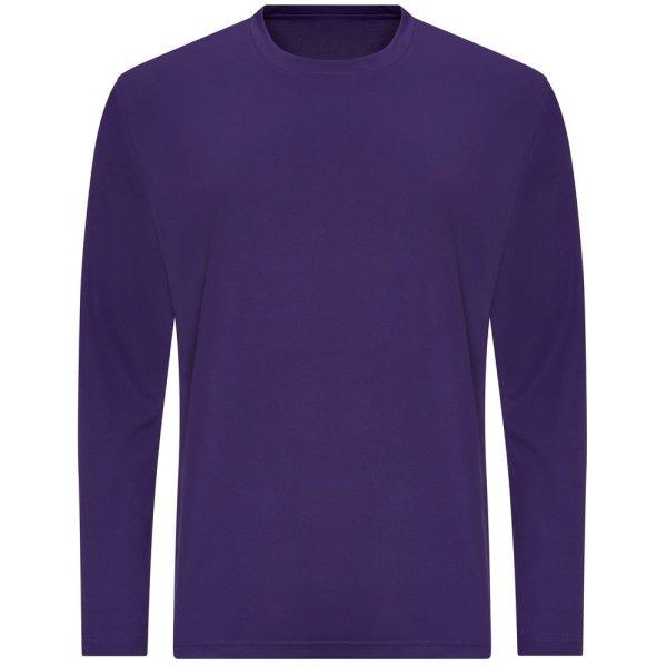 Just Cool Hosszú ujjú férfi sportpóló Cool T - Lila | 2XL