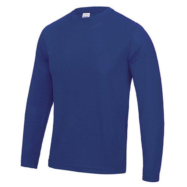 Just Cool Hosszú ujjú férfi sportpóló Cool T - Királykék | 2XL