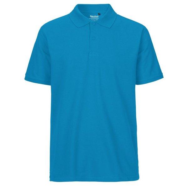 Neutral Férfi galléros póló Classic organikus Fairtrade biopamutból -
Zafír kék | 3XL