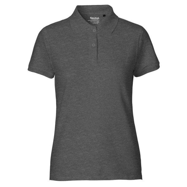 Neutral Női galléros póló Classic organikus Fairtrade biopamutból - Sötét
melírozott | 2XL