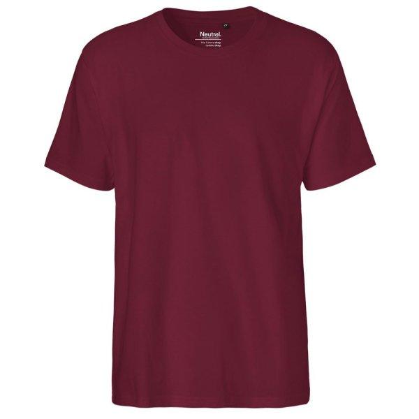 Neutral Férfi póló Classic organikus Fairtrade biopamutból - Bordeaux | 2XL