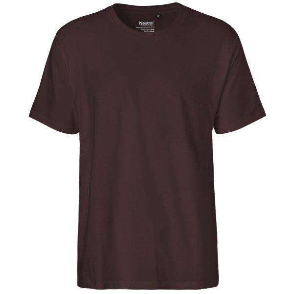 Neutral Férfi póló Classic organikus Fairtrade biopamutból - Barna | 3XL