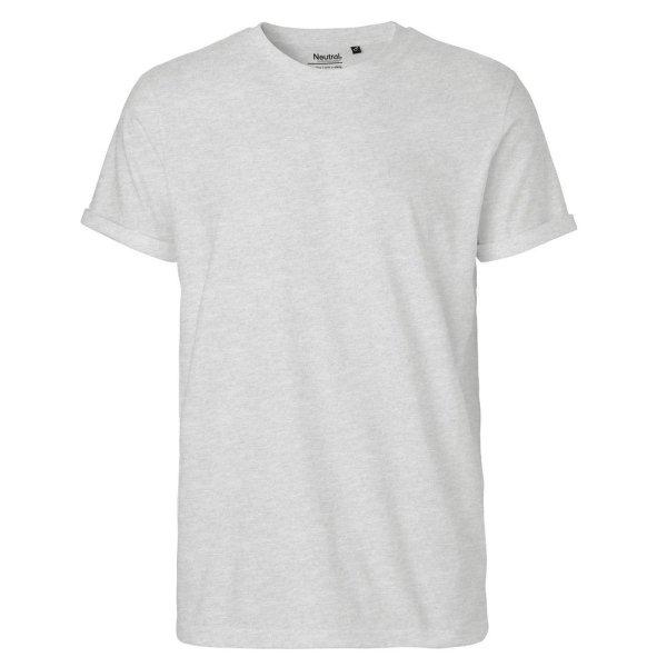 Neutral Férfi póló felhajtott ujjakkal organikus Fairtrade biopamutból -
Gémszürke | 3XL