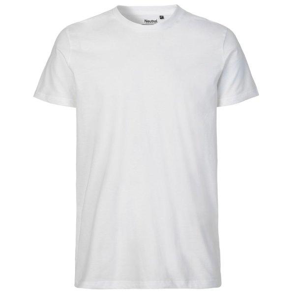 Neutral Férfi póló Fit organikus Fairtrade biopamutból - Fehér | 2XL