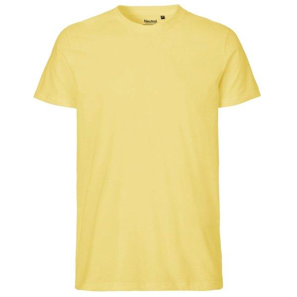 Neutral Férfi póló Fit organikus Fairtrade biopamutból - Dusty yellow | 3XL
