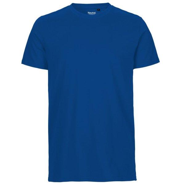 Neutral Férfi póló Fit organikus Fairtrade biopamutból - Királykék | 2XL