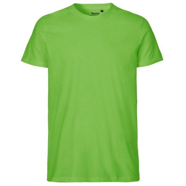 Neutral Férfi póló Fit organikus Fairtrade biopamutból - Lime | 2XL