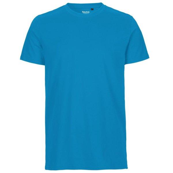 Neutral Férfi póló Fit organikus Fairtrade biopamutból - Zafír kék | 3XL